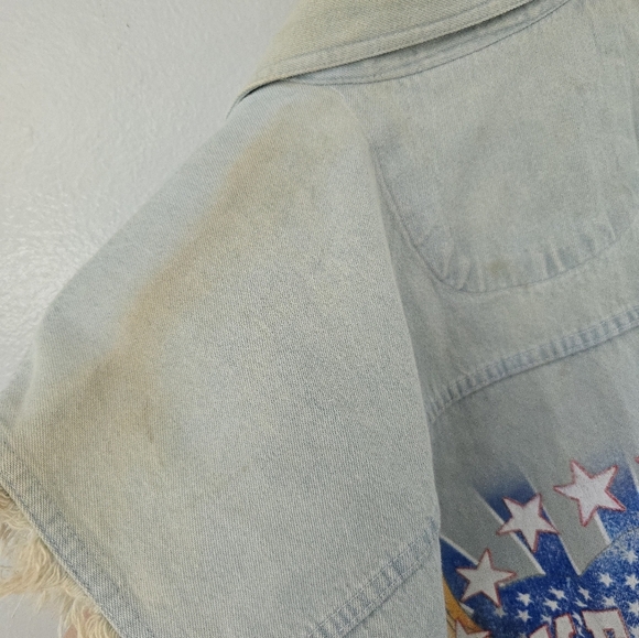 Lighting Clothing L Vest Shirt Mens Denim Bike Week 2003 Daytona Beach Florida - Picture 13 of 16